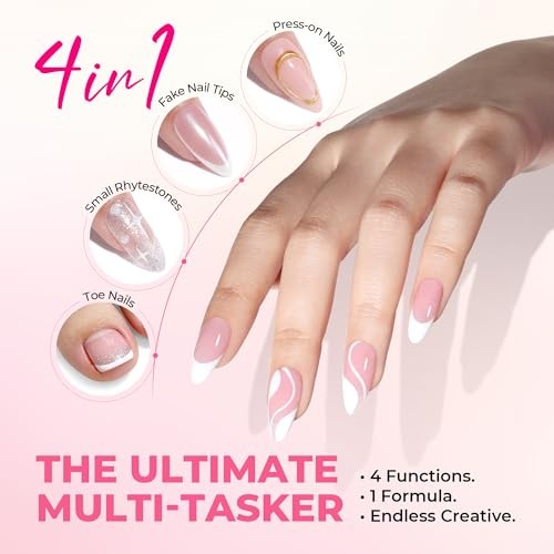 Super Strong Nail Glue for Press Ons 15g (2pcs) 15g*2 Nail Glue No Lamp Needed