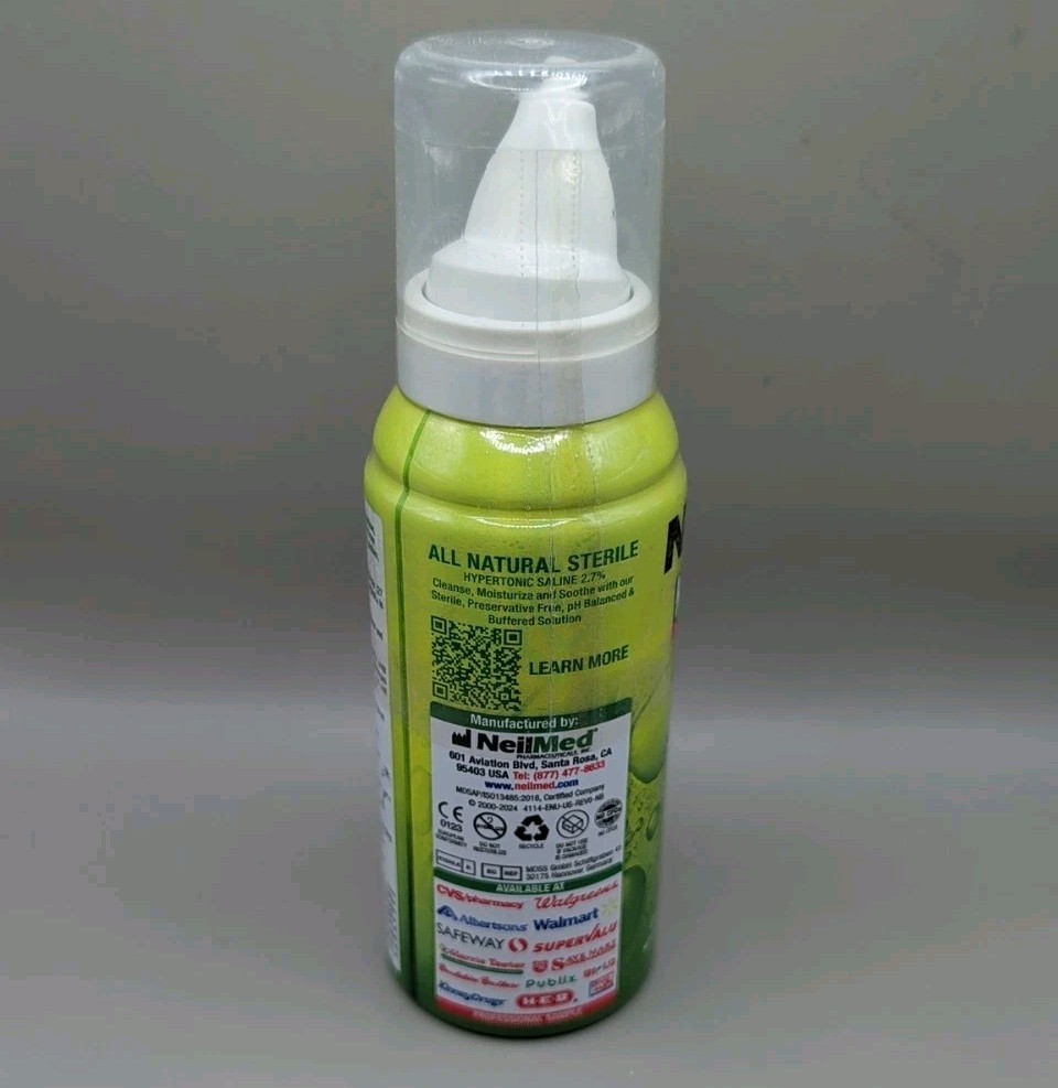 Bundle 3 Pack NeilMed Nasa Mist Saline Spray Sinus Allergy Cold Exp 6/2029 NEW