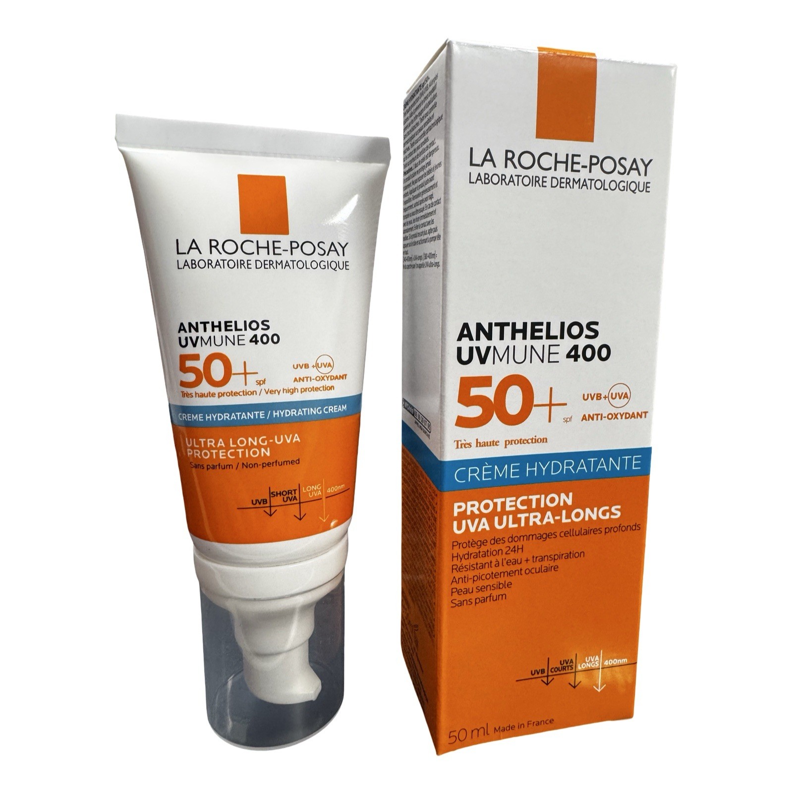La Roche Posay Anthelios UVmune 400 Hydrating SPF50+ 50ml With PERFUME Exp 03-28