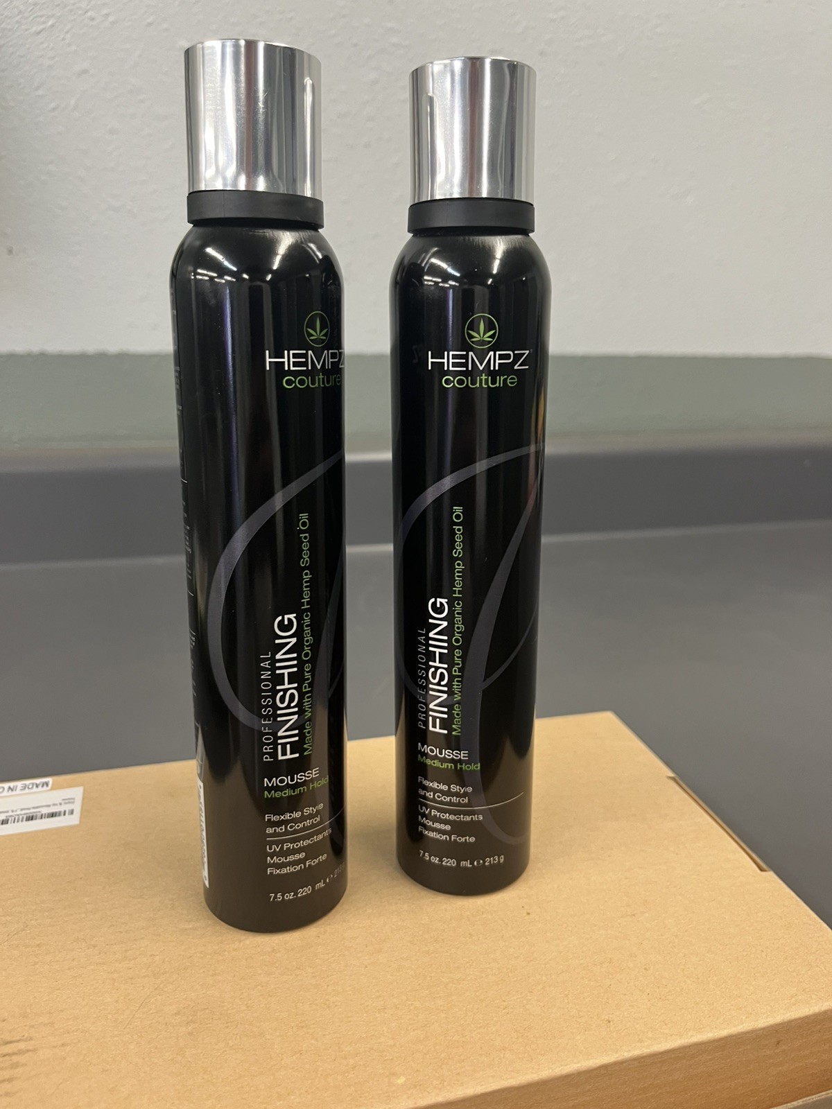 (2) Hempz Couture Professional Finishing Mousse Medium Hold All Hair Type 7.5 oz