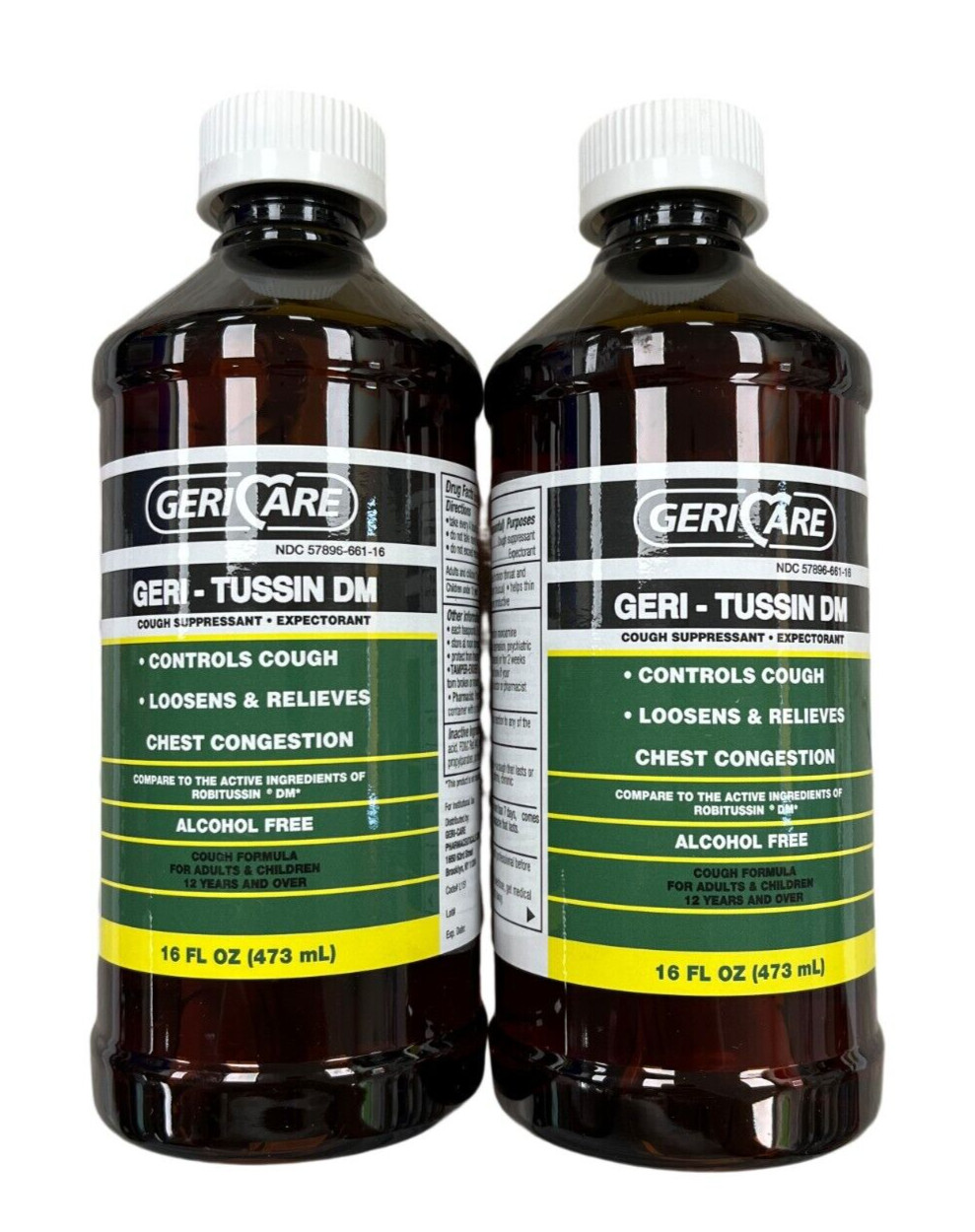 Gericare Chest Congestion DM Cough & Congestion Syrup 16oz ( 2 bottles ) ^