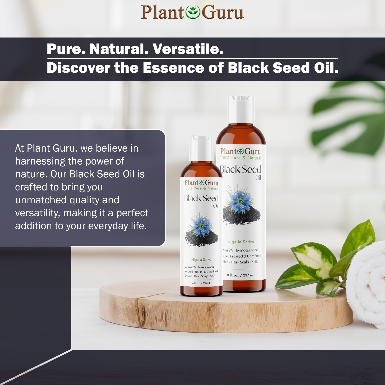 Black Cumin Seed Oil Cold Pressed 100% Pure Virgin Nigella Sativa Bulk