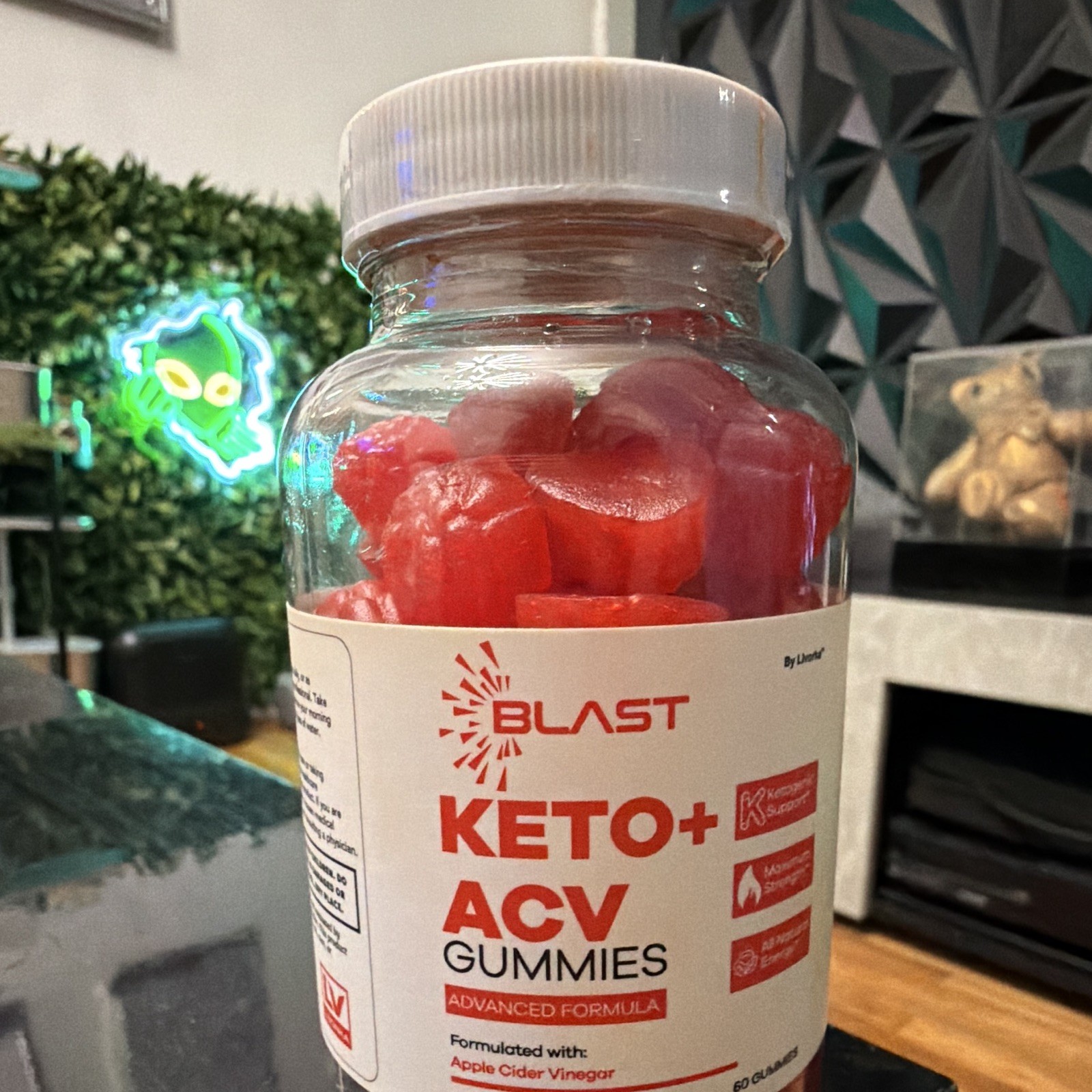 Blast Keto+ ACV Gummies 1050mg Apple Cider Vinegar Weight Loss Supplement 60