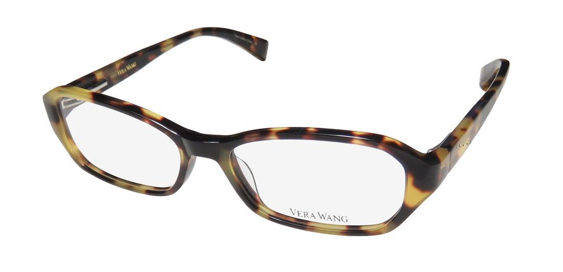 NEW VERA WANG V173 GLASSES DESIGNER 52-15-140 PLASTIC FULL-RIM TORTOISE YT