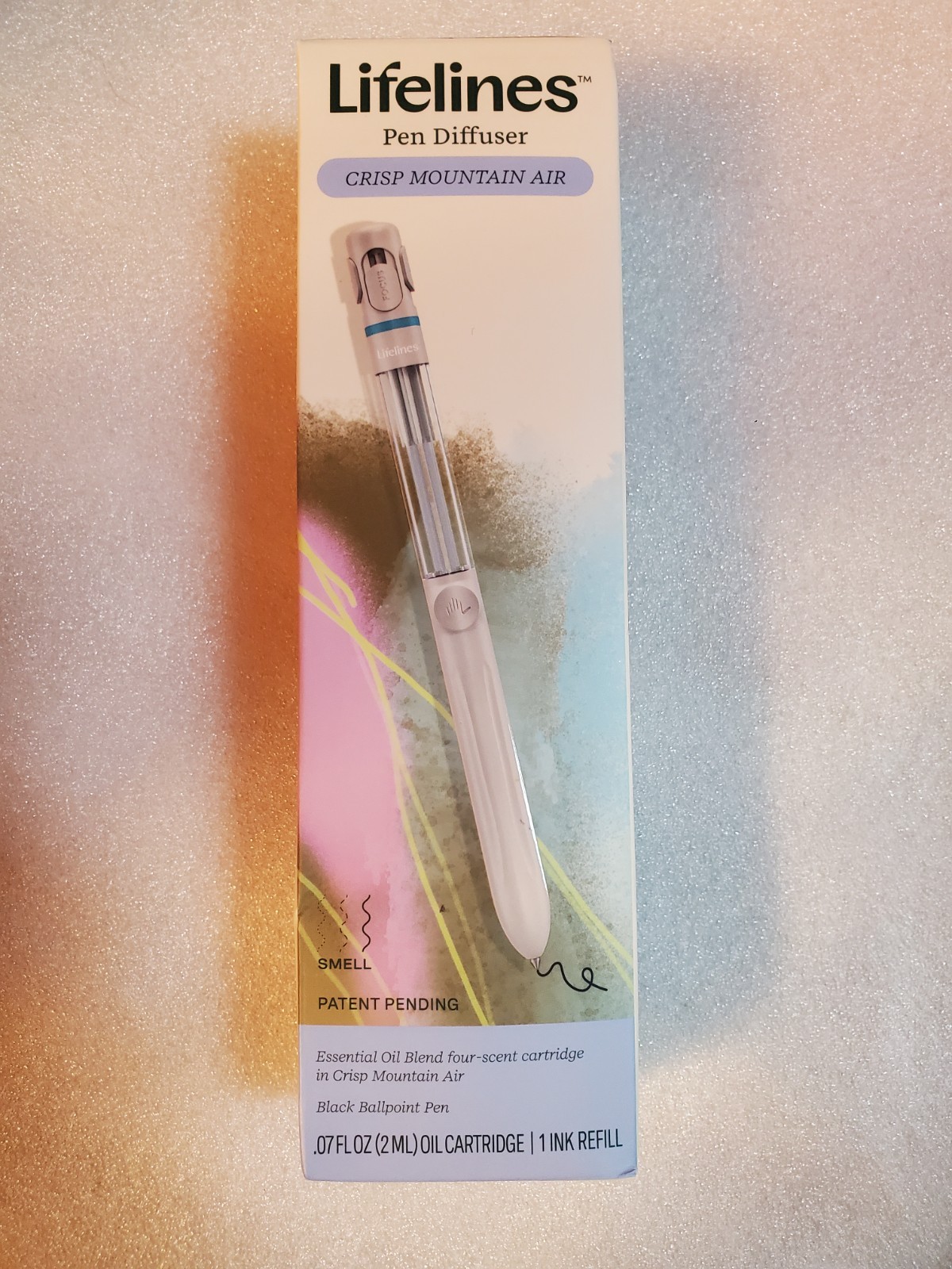 Pen Diffuser in Crisp Mountain Air Essential Oil Blends, 1.0mm Ballpoint Tip