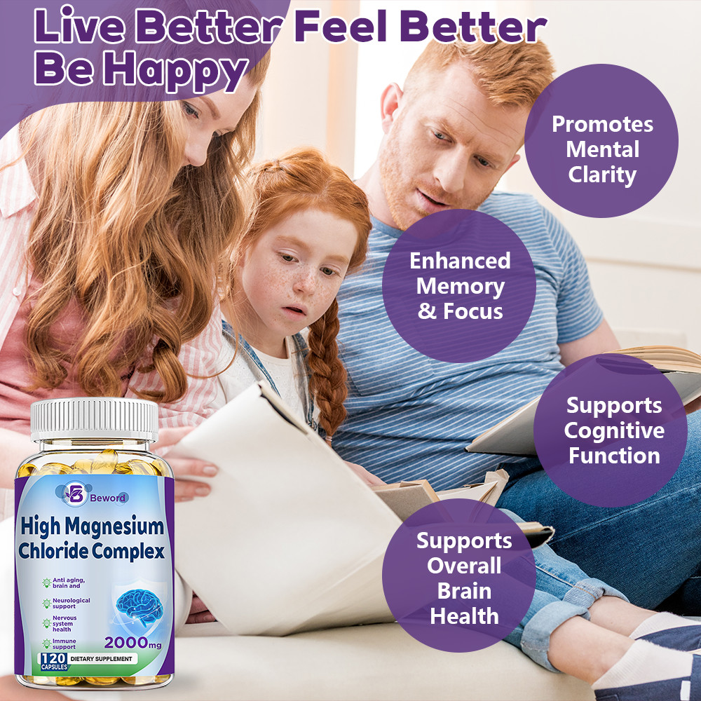 Magnesium Citrate 2000mg Capsules Super Strong Effective Vegan Capsule