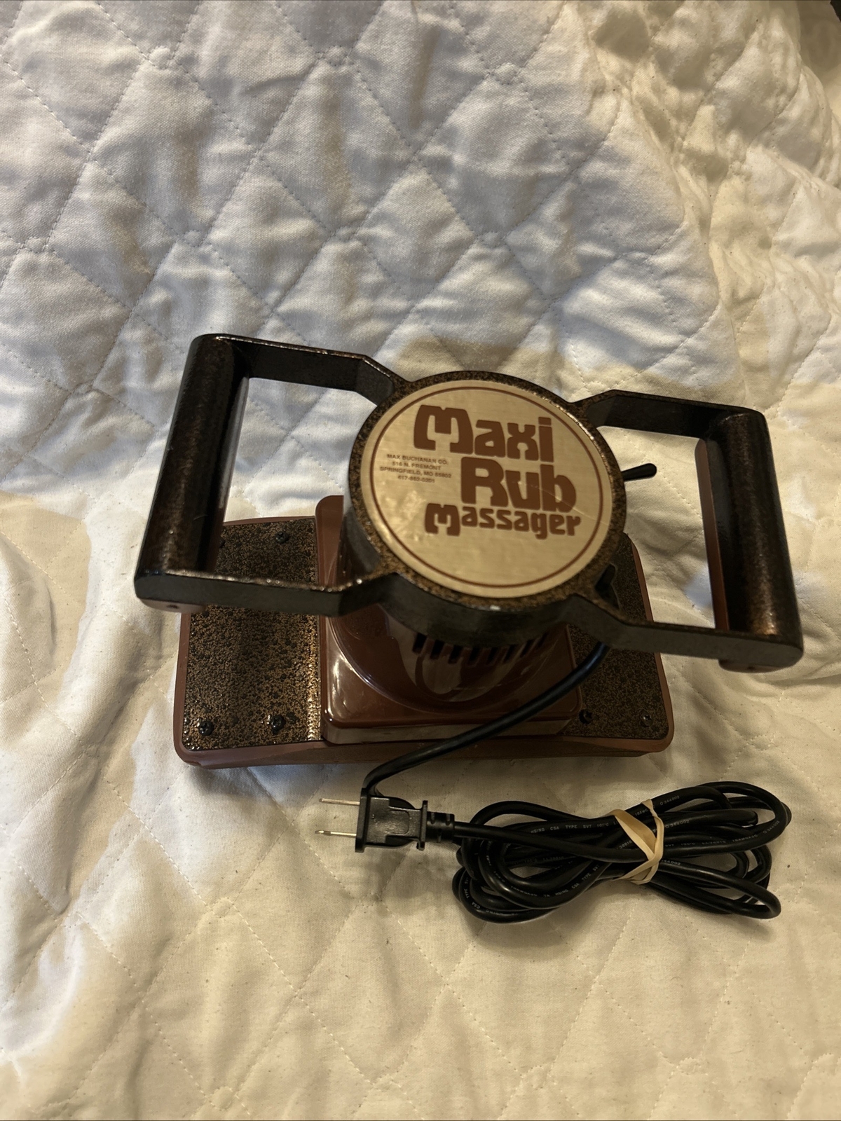 Vintage Maxi Rub Massager 2 Speed Pro Chiropractor Back Full Body