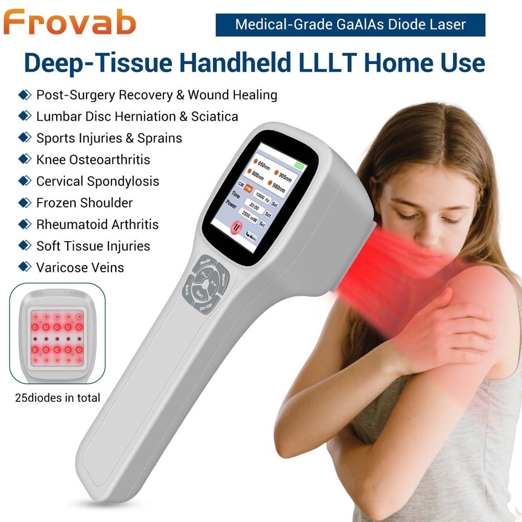 Portable 2500mW Cold Laser Therapy Machine for Joint Pain Tendonitis Sprain