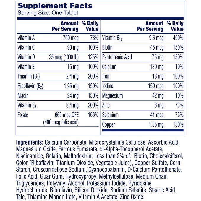 300 Tablets One A Day Womens Multivitamin EXP:11/26 – Bone Immune Skin Hair