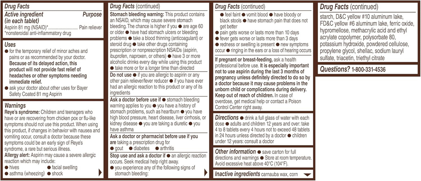 Aspirin Low Dose 81 Mg, Enteric Coated Tablets, Doctor Recommended, Secondary Pr
