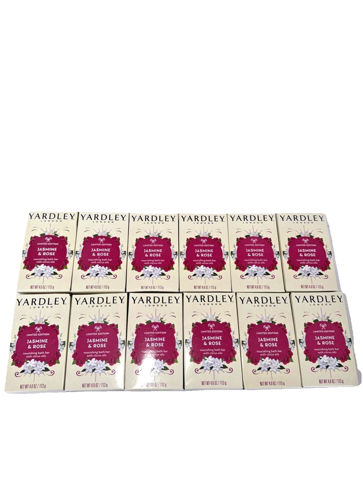 (10}Yardley London Limited Edition Jasmine & Rose Bath Bar Soap 4.0 oz