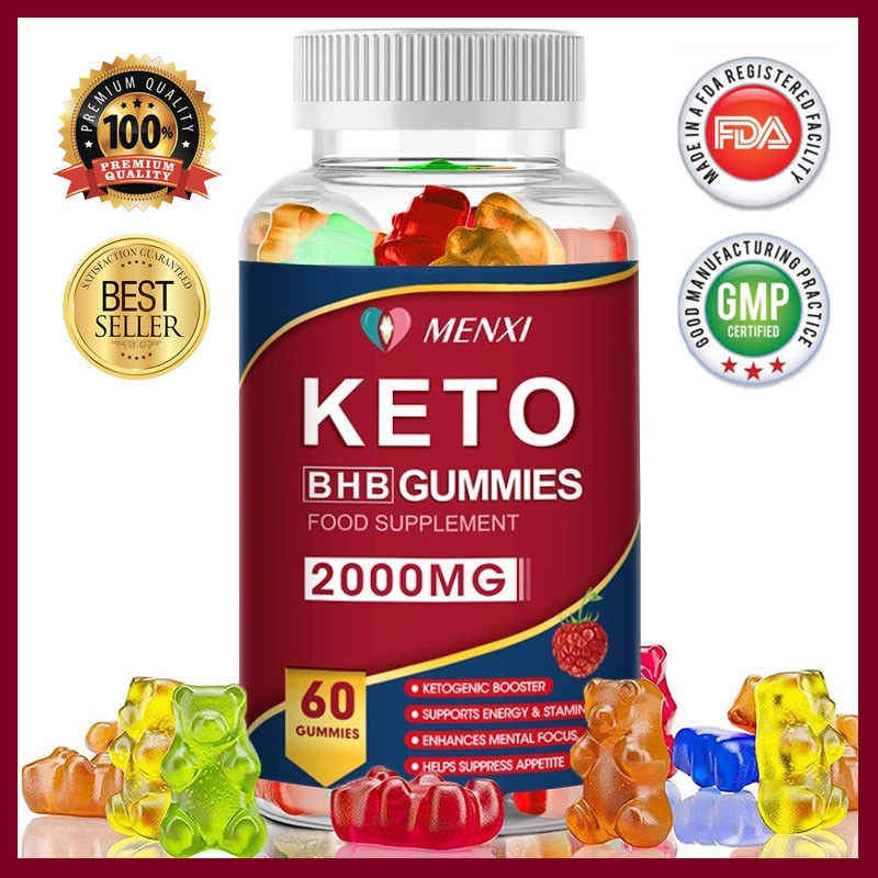 Keto Gummies Fat Burner Weight Loss Supplement Suppress Appetite 20000mg 60CT
