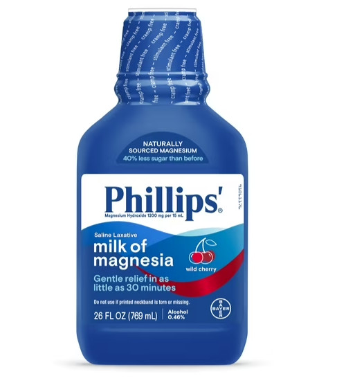 Phillips’ Milk of Magnesia Liquid Laxative, Constipation Relief, 26 Fluid Ounces