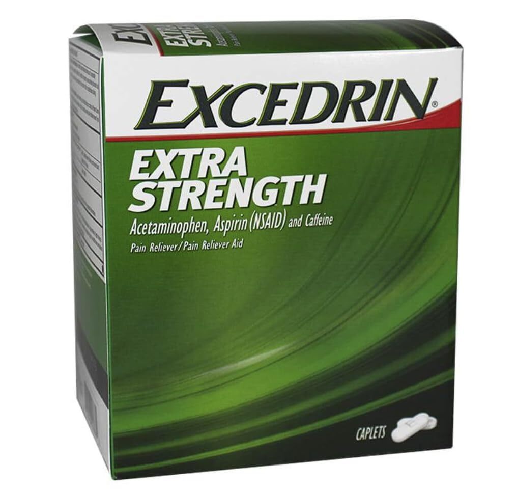 Excedrin Extra Strength Caplets 25 Packets of 2 (25/2’s) Display Box