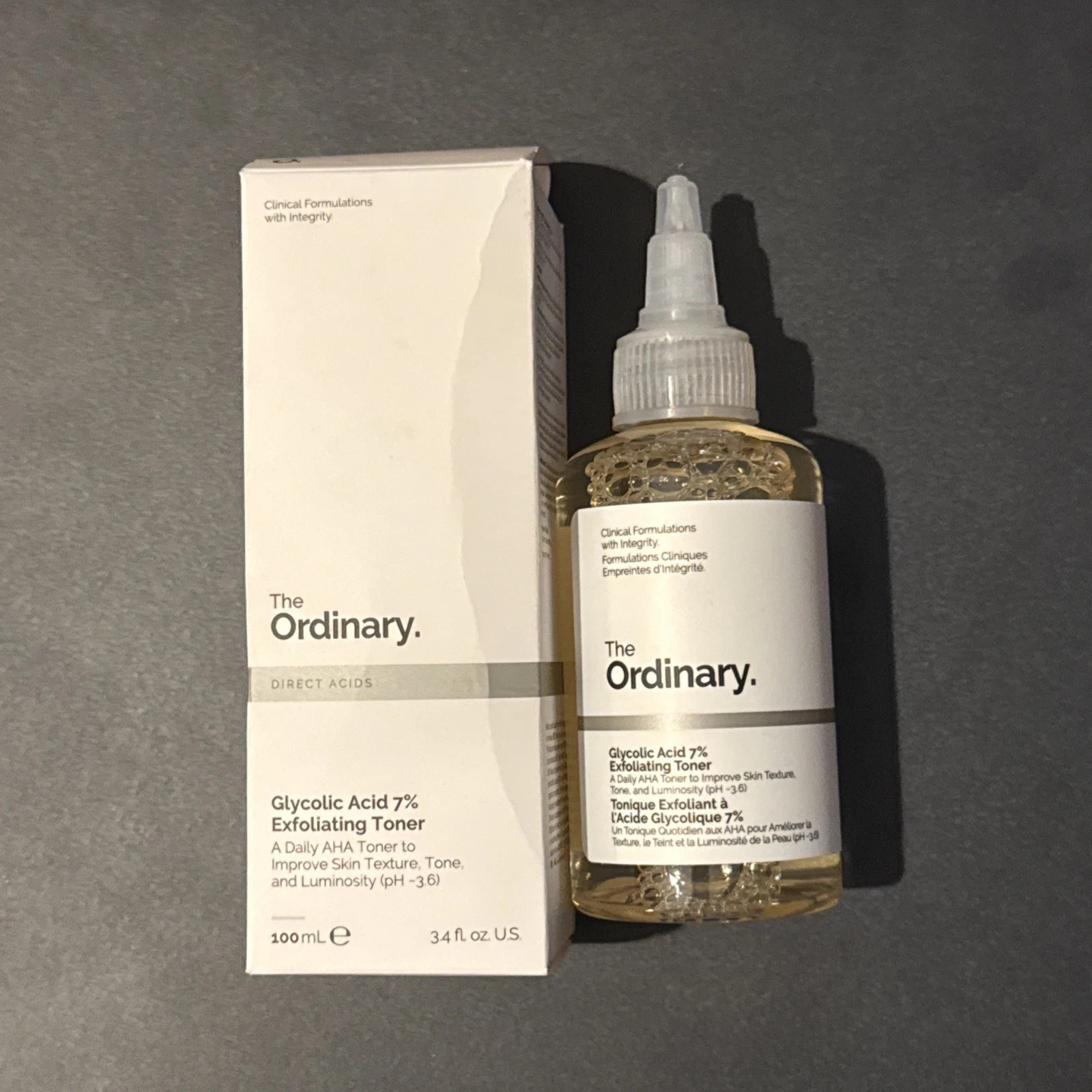 The Ordinary Glycolic Acid 7% Exfoliating Toner pH-3.6 3.4oz NEW