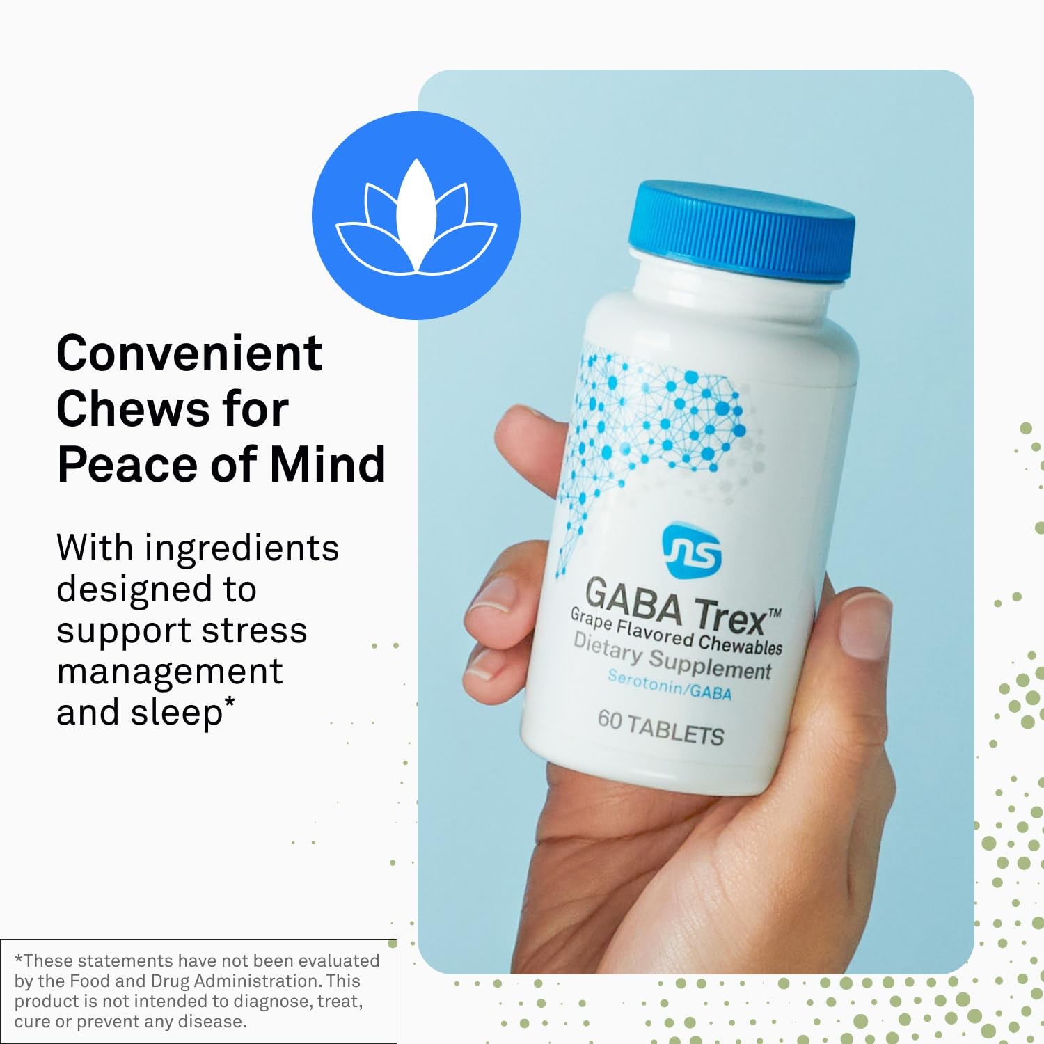 Neuroscience GABA Trex – Chewable GABA & L-Theanine Supplement and Calm Aid f…