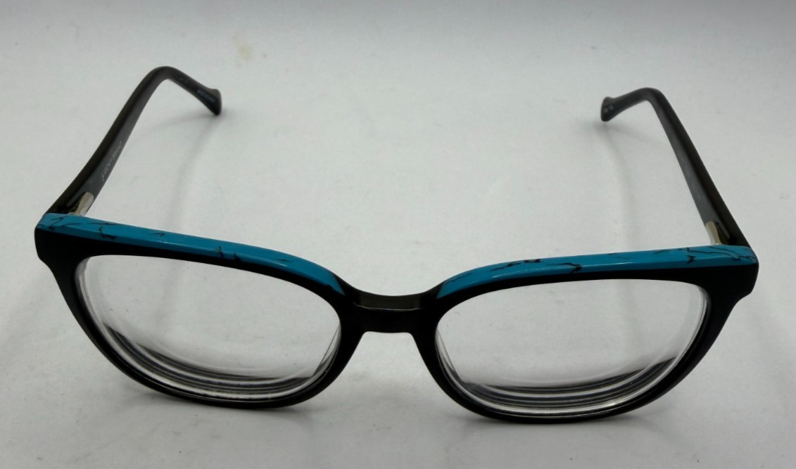 LUCKY BRAND FRAMES ONLY EYEGLASSES VLBD238 BLACK BLUE 52-17-140
