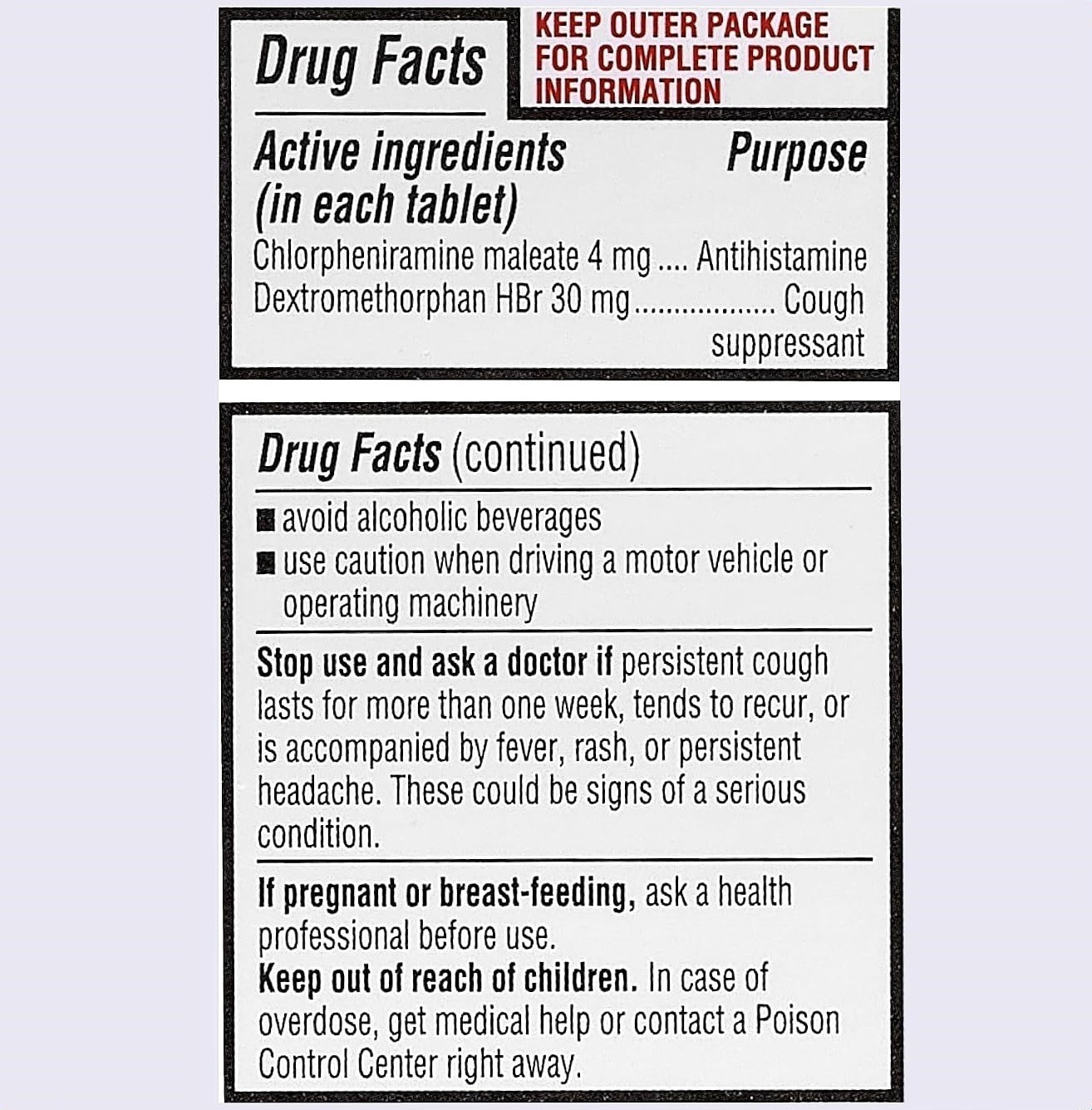 MAJOR Cough & Cold HBP Tablet Antihistamine Cough Relief High Blood Pressure 16