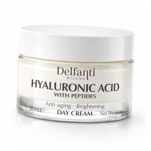 • HYALURONIC ACID with PEPTIDES • Anti-aging • Brightening Day Cream • Face &