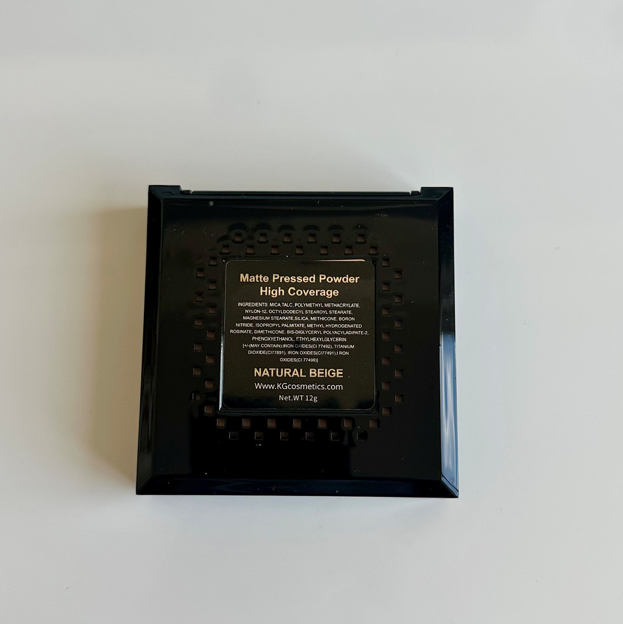 KG Cosmetics Matte Pressed Powder – Natural Beige – 12g / 0.4 fl. oz.