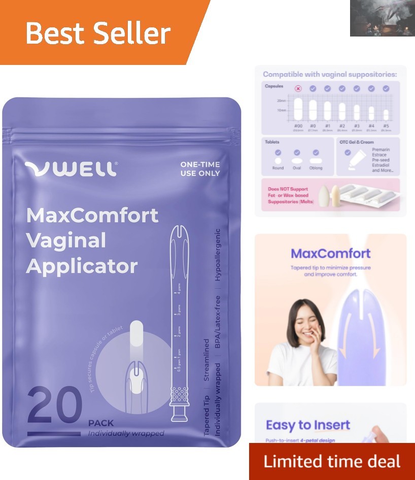 Sterilized Tapered Applicator – Smooth Insertion for Medications & Suppositories