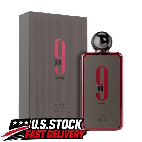 Afnan 9PM Rebel Eau de Parfum EDP for Men 3.4 fl oz 100ml