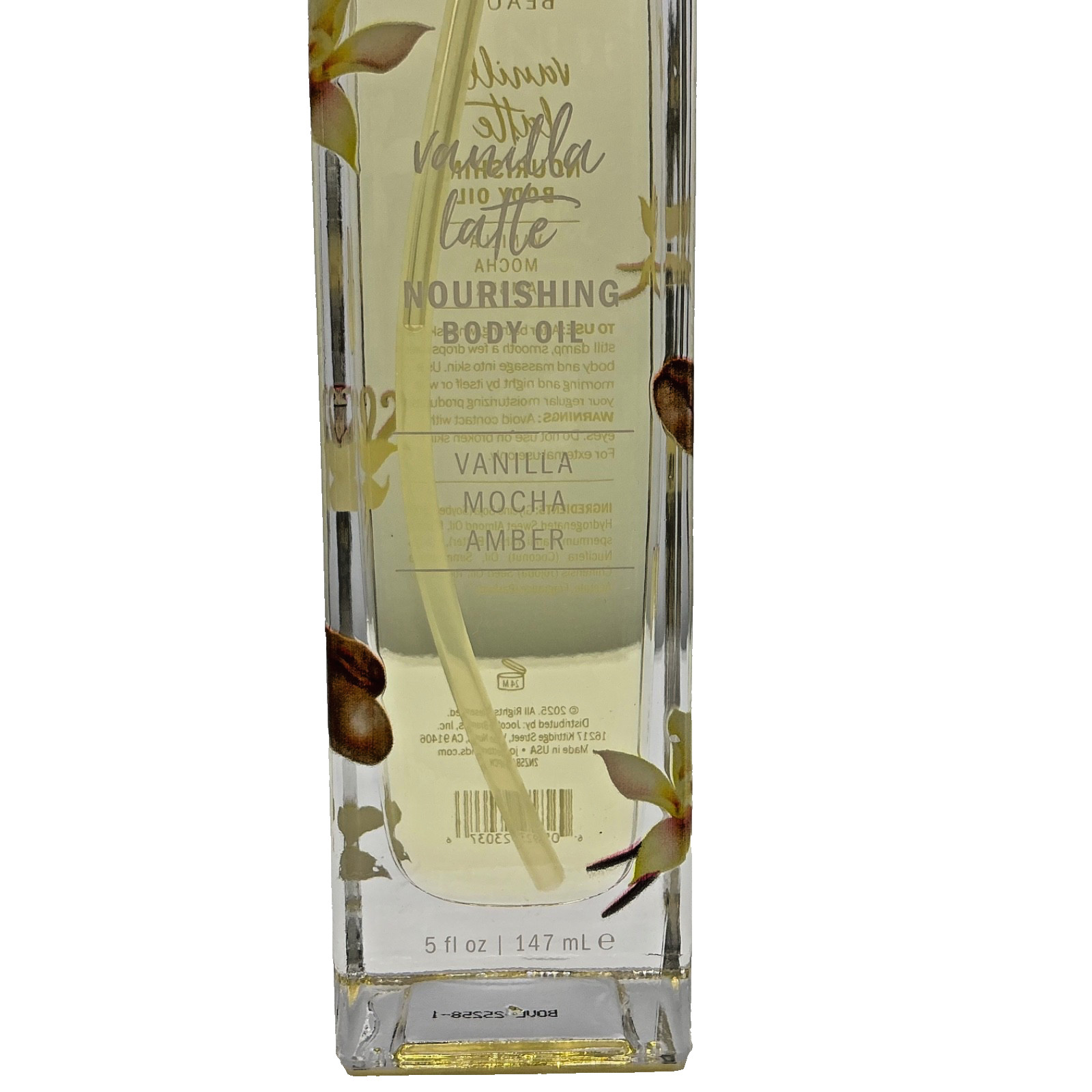 2x Infinite Beauty Nourishing Body Oil Vanilla Latte 5fl.oz/147ml