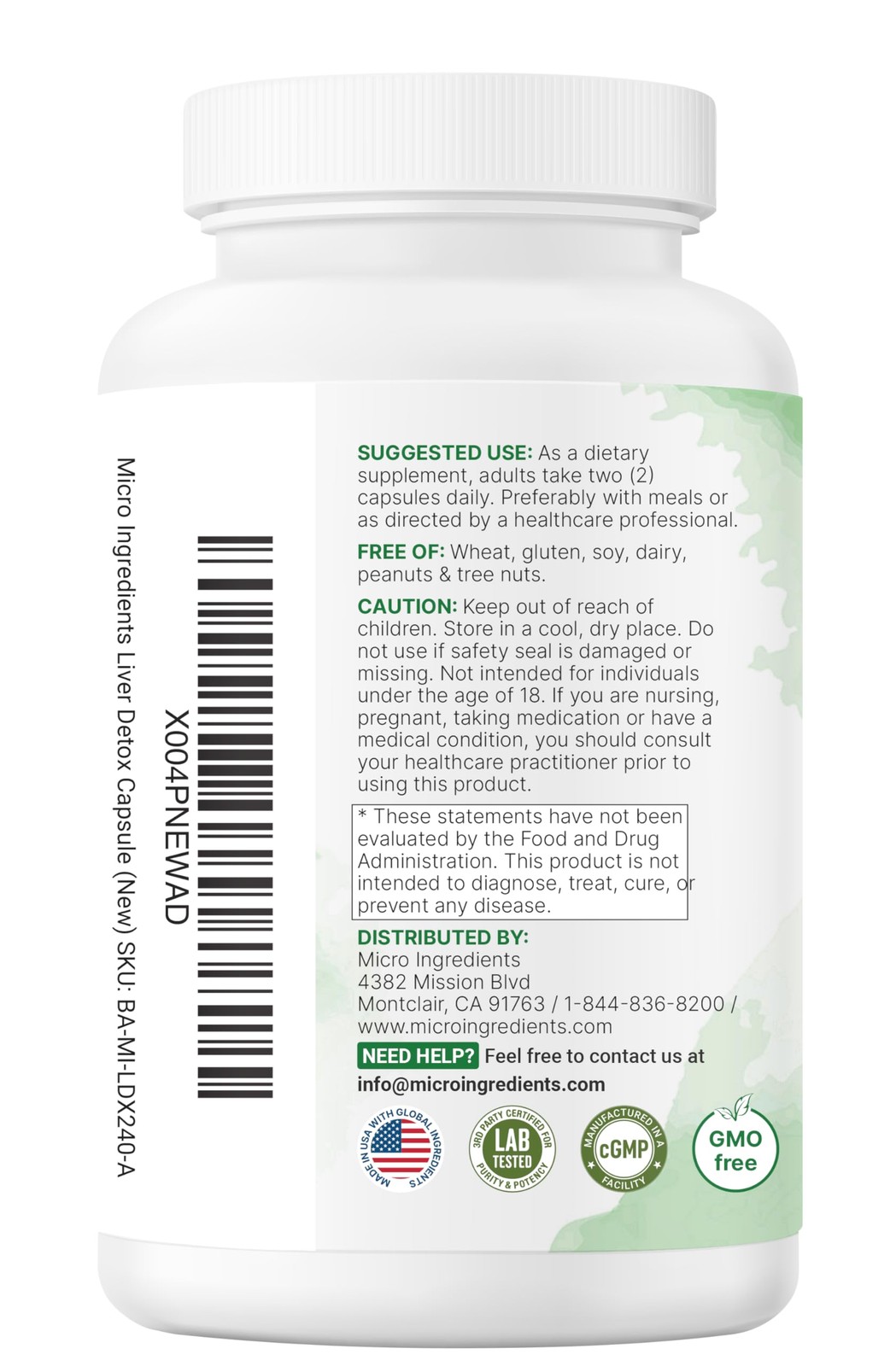 Liver Support Complex – 20 Ingredients with Milk Thistle, NAC, Turmeric & More