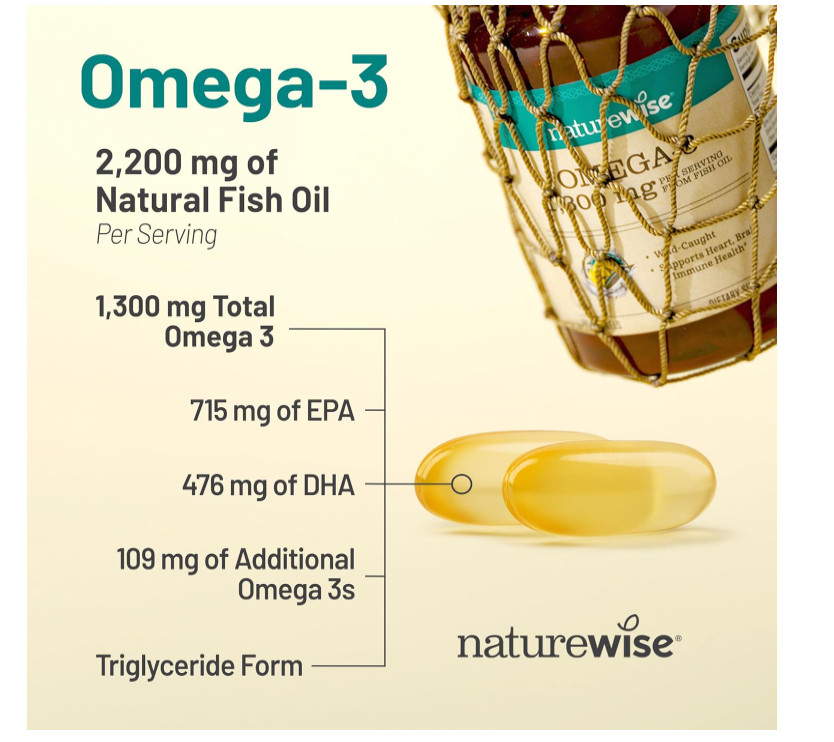 Triglyceride Omega 3 Fish Oil 2200mg 60 Softgels Lemon Flavor EPA DHA Non-GMO US