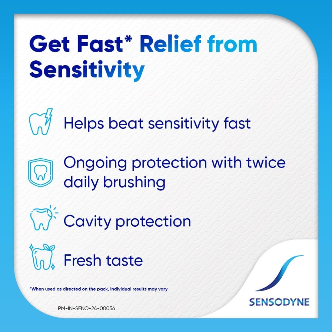Sensodyne Toothpaste Rapid Relief Fast Sensitivity Relief Pack 240gm (80gm x 3)