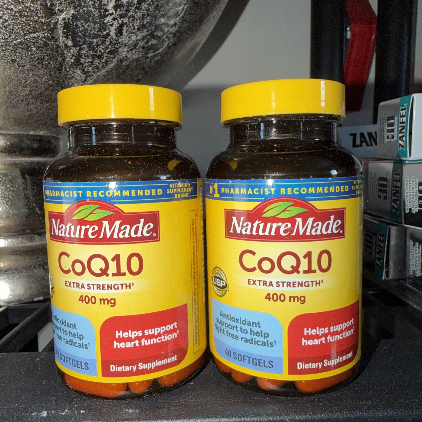 Lot Of 2 Nature Made Extra Strength CoQ10 400 mg – 40 Softgels – Exp. 10/2028