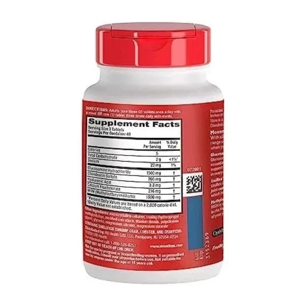 Move Free Advanced Plus MSM Joint Health Supplement 2 Pack (per pack 120Tablets)