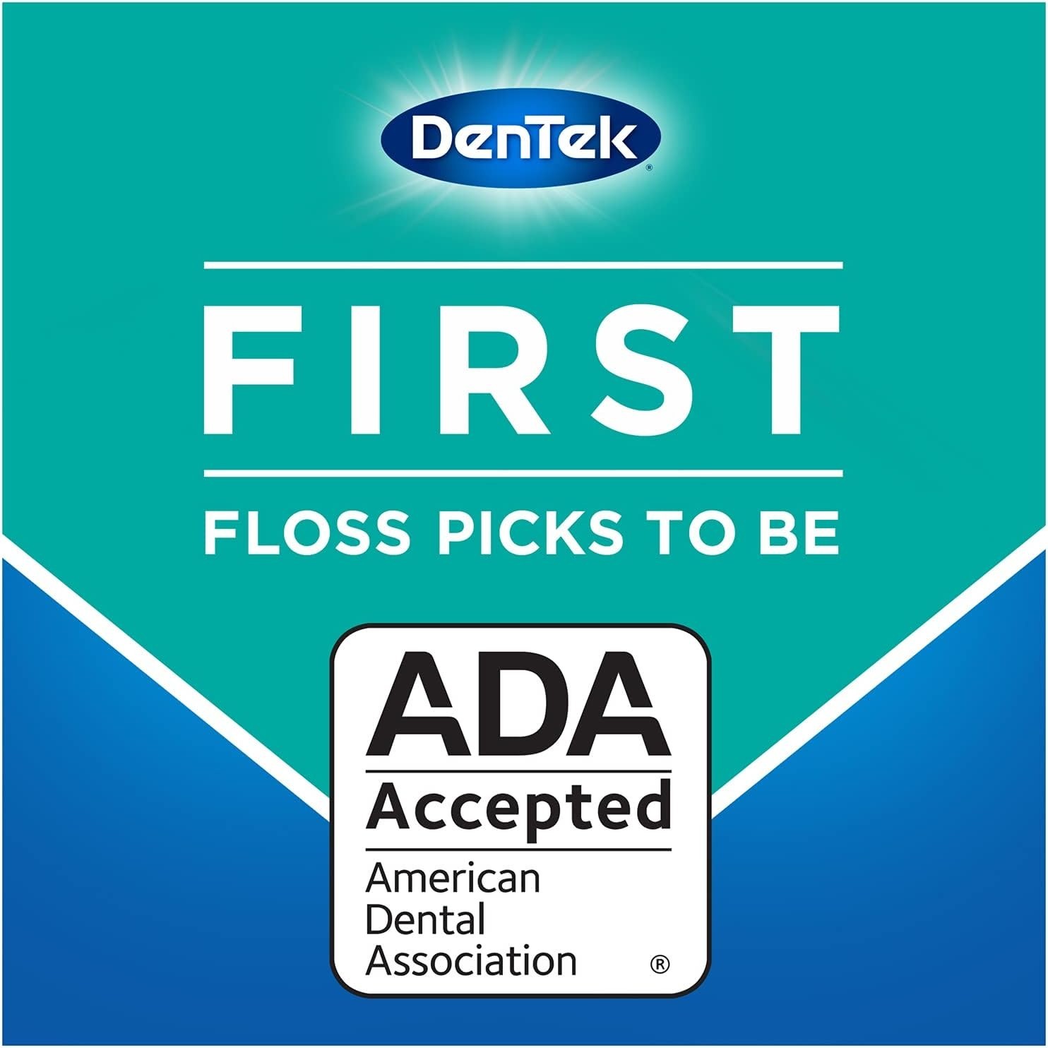 6-Pack DenTek Complete Clean Easy Reach Floss Picks Fluoride Coating, 75ct