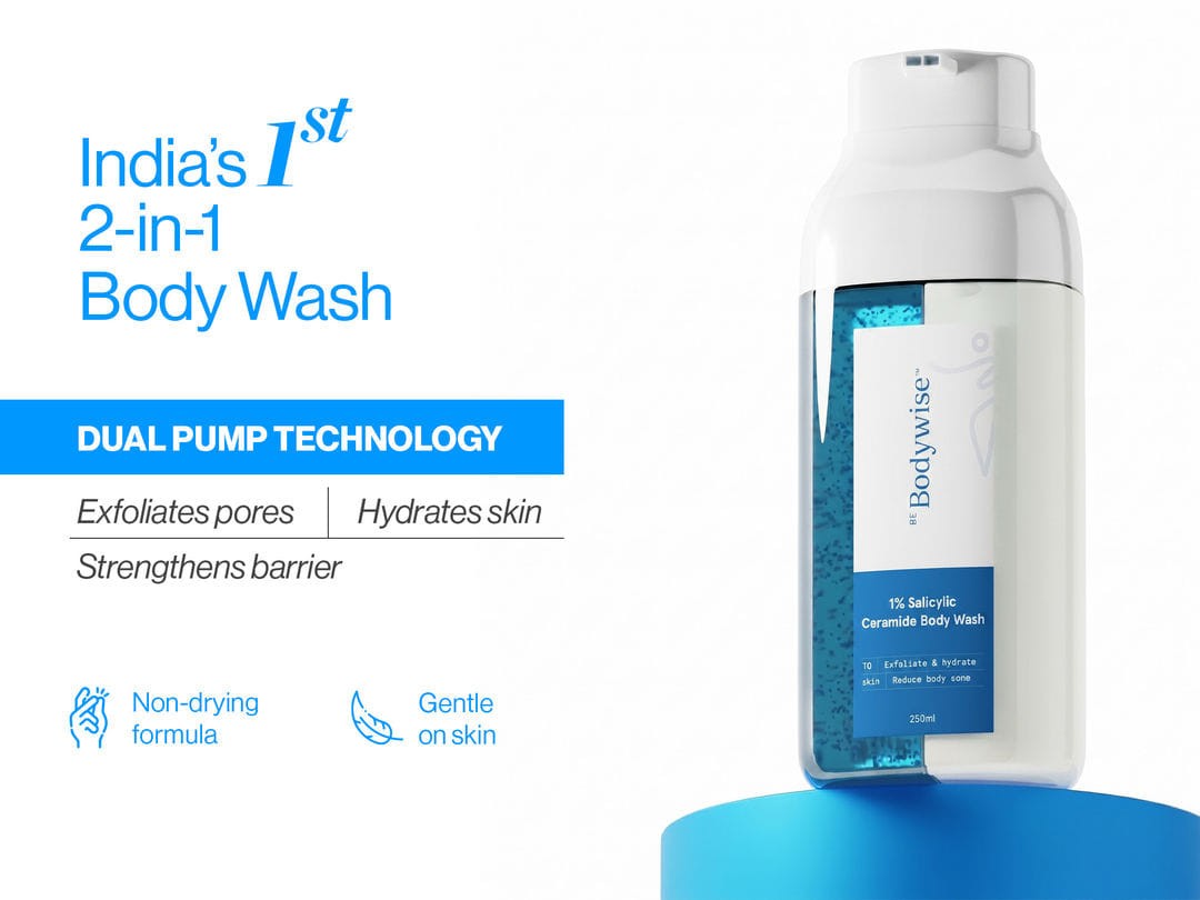 Bodywise 1% Salicylic Ceramide Body Wash | Exfoliating Barrier| Repair Skin Care