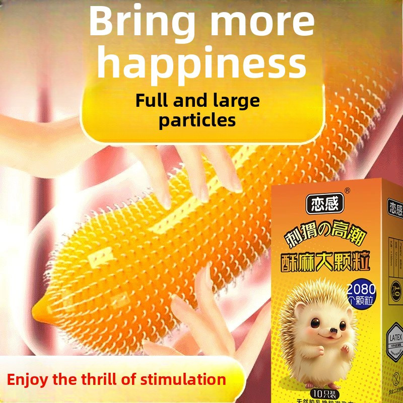 10Pcs/Box Natural Latex Spike Condoms Enhance Extension Stimulate Adult Supplies