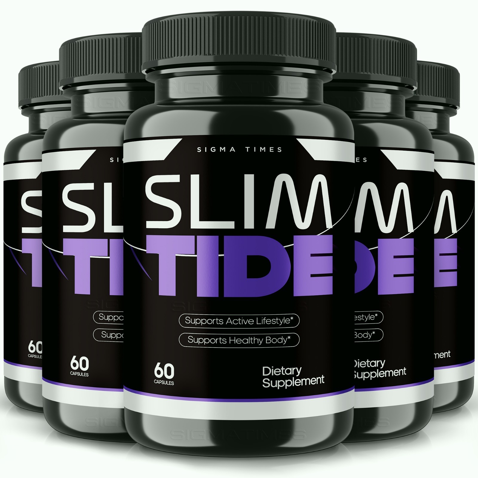 SlimTide Capsules, Slim Tide Weight Loss Support Pills & Energy Supplement – 5PK