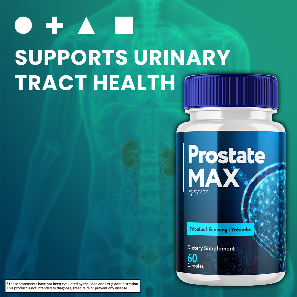 Prostate Max Formula Supplement Natural Vitamin for Health & Wellness 60 Caps