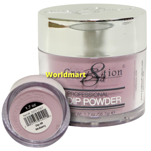 Cre8tion Dip Powder Polish Acrylic Powder 1.7oz-56.7g Dip 68- Mulberry
