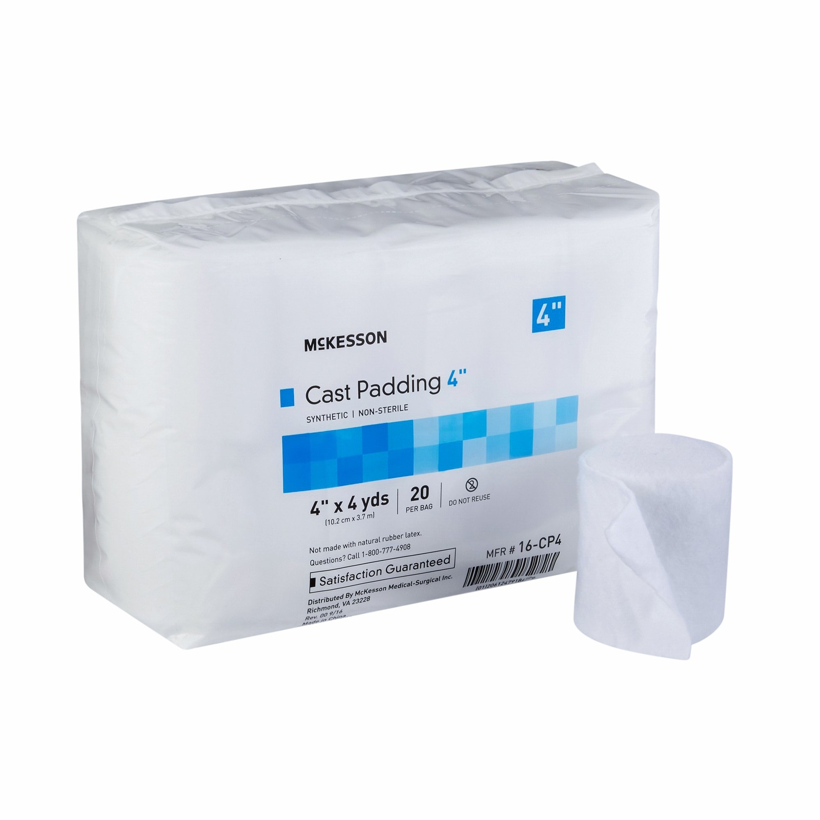 McKesson Cast Padding 4″ x 4 yard Polyester White 16-CP4 20 Ct