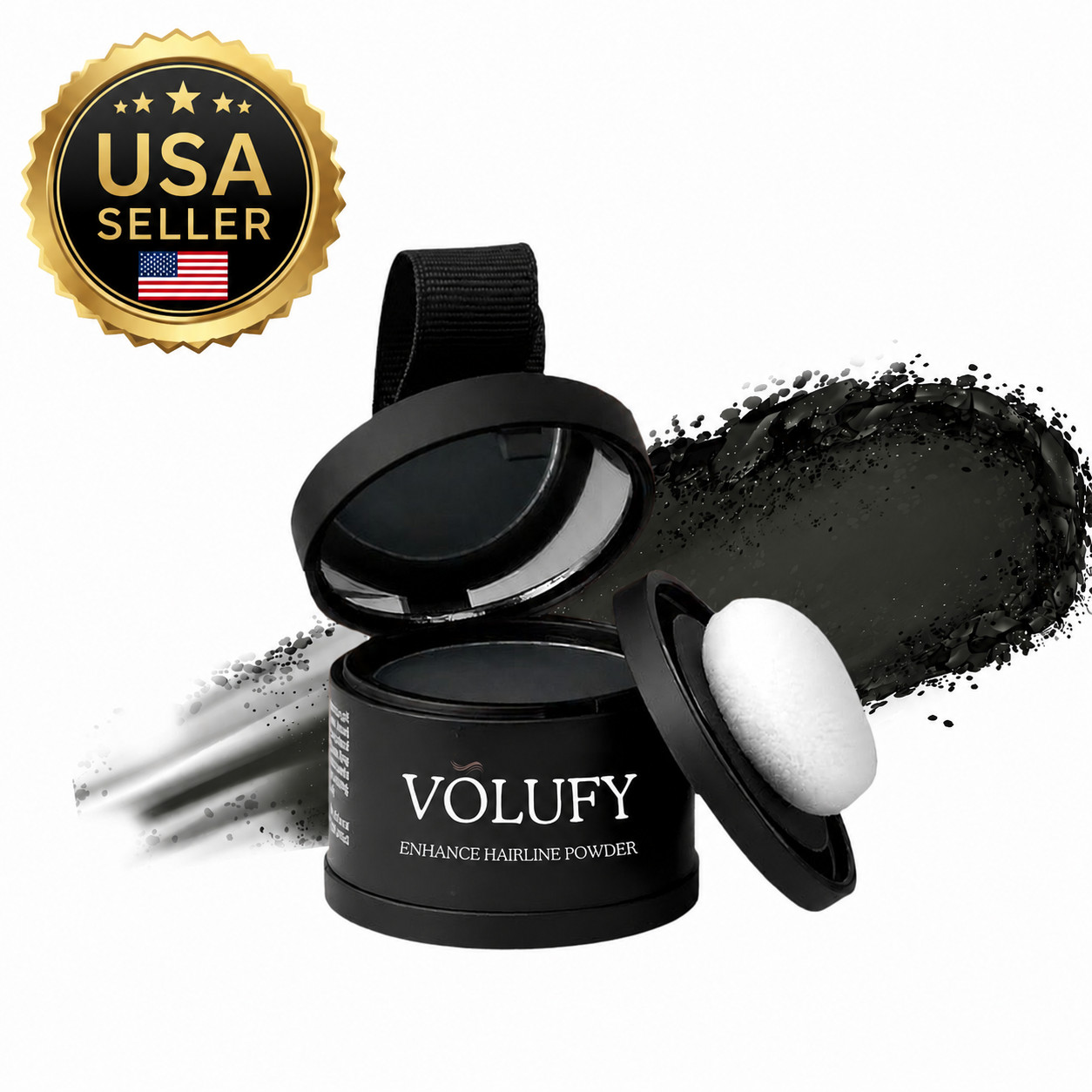 Volufy Hairline Powder , Root Touch up powder Hair Fiber For Thinning Hair