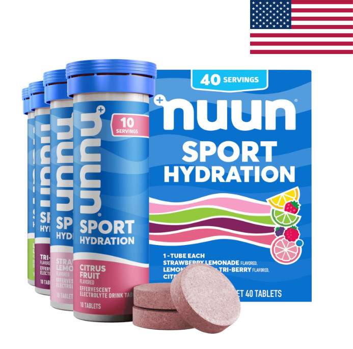 Nuun Sport Electrolyte Tablets 4 Pack Mixed Flavors Vegan Gluten Free 40