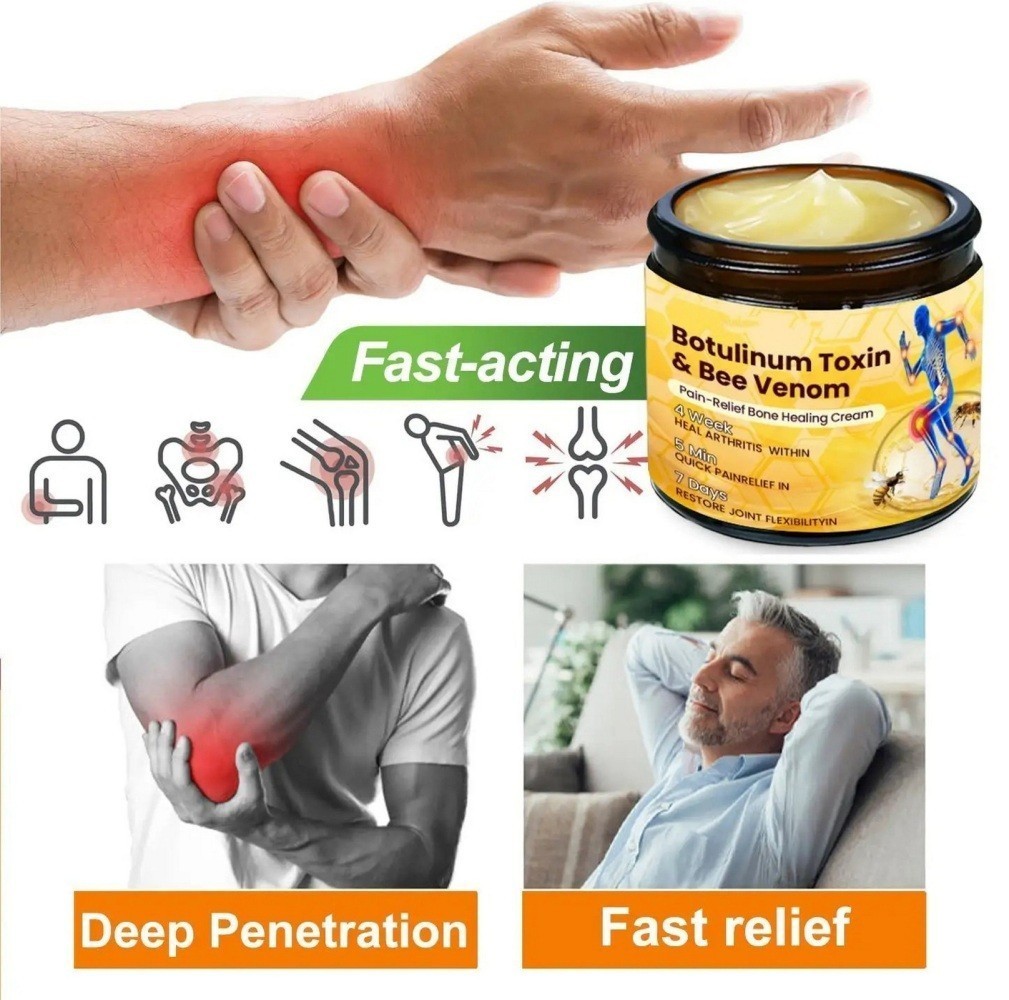 Bee-Venom Pain-Cream for Joint-Bone Healing-Arthritis Pain Relief Care Cream USA