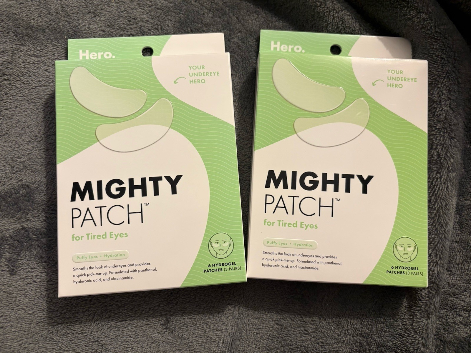 Mighty Patch for Tired Eyes • 12 Hydrogel Patches (6 Pairs) • Exp 08/2025