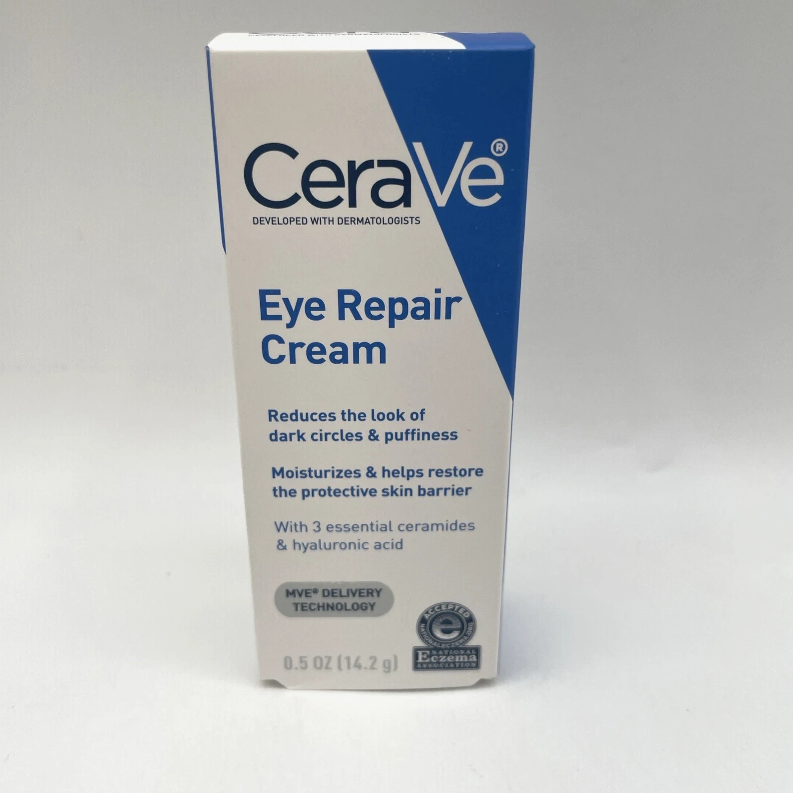 CeraVe Eye Repair Cream Under Eye Cream For Puffiness And Bags 0.5oz 3 Pack