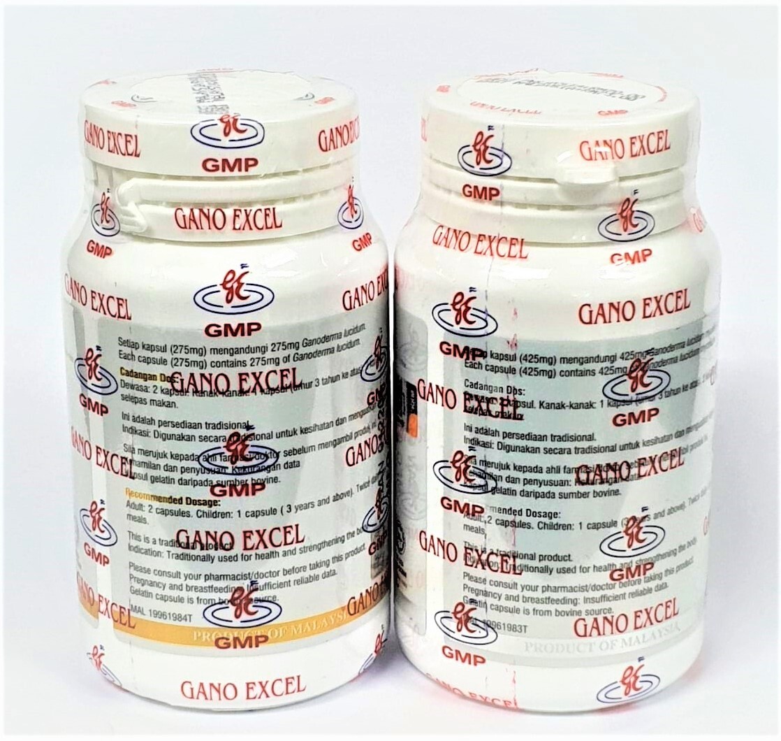 Gano Excel Excellium 90 + Ganoderma Lucidum 90 Capsules Lingzhi Reishi NEW USA