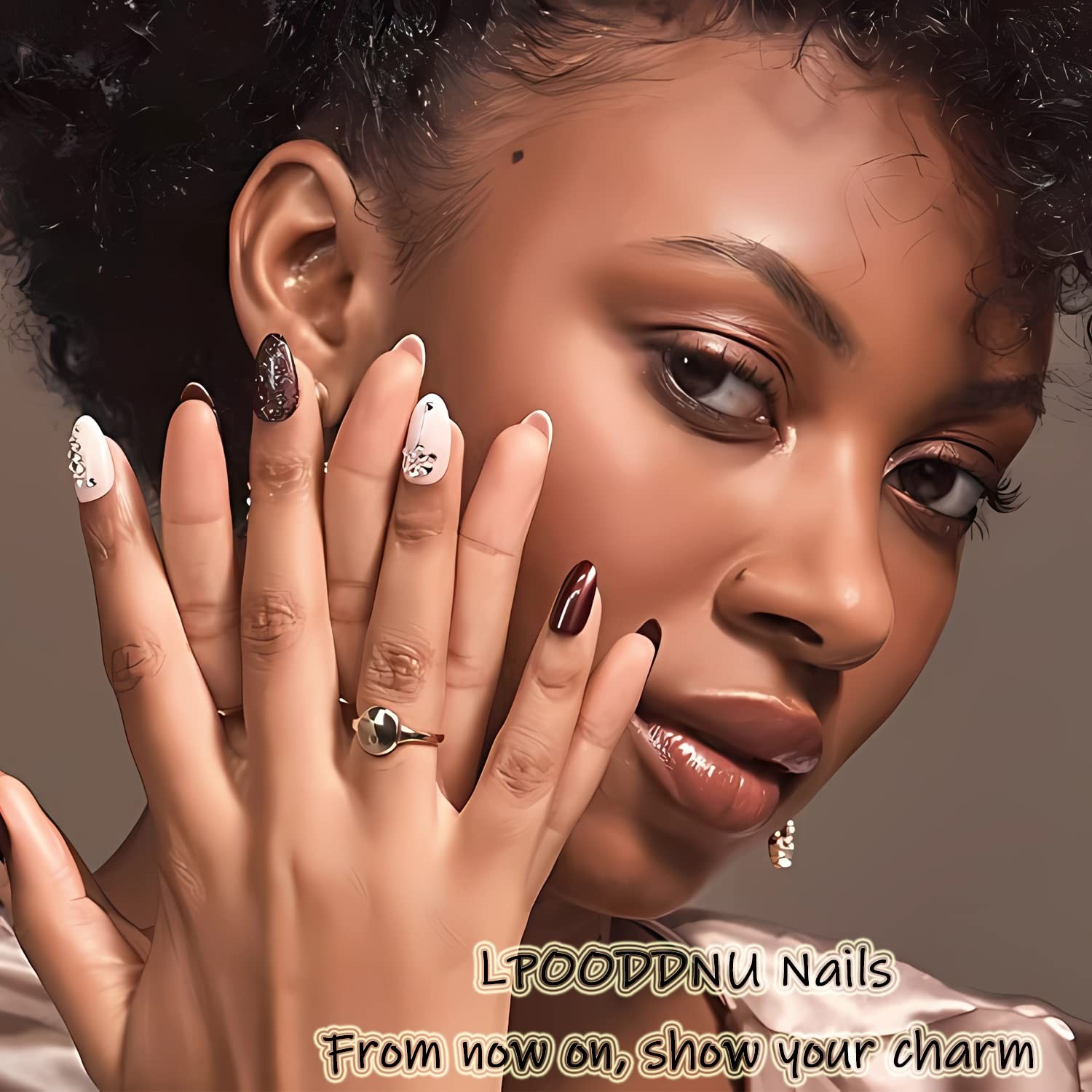 LPOODDNU Press on Nails