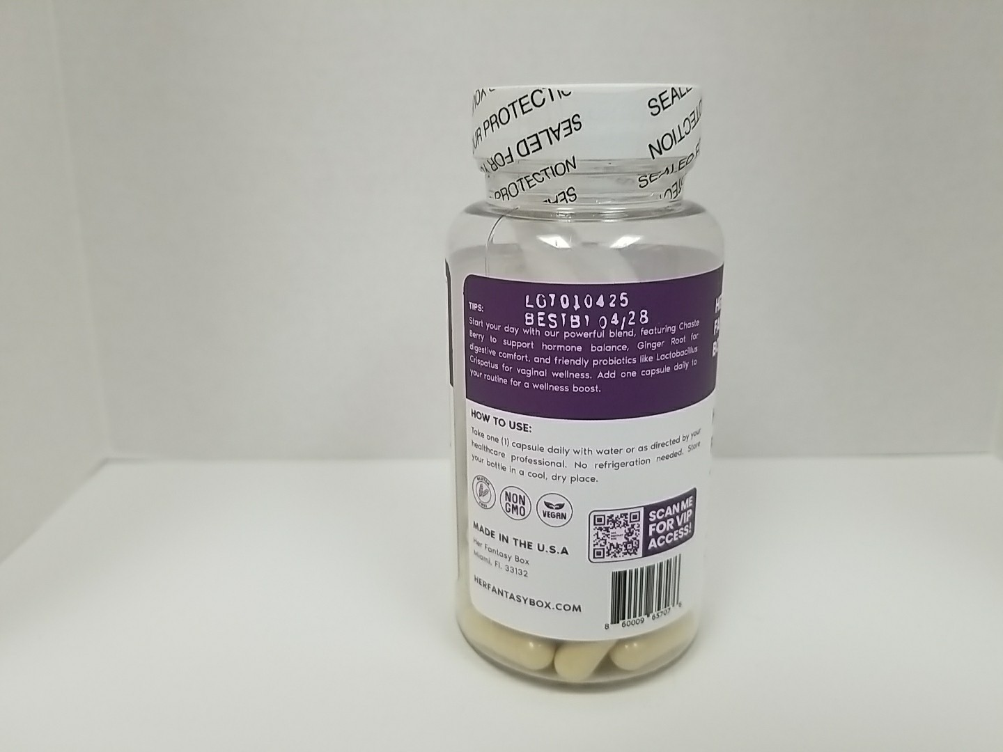 Her Fantasy Box Healthy Box Probiotics (30 Capsules) New / Sealed ~ Exp 04/2028