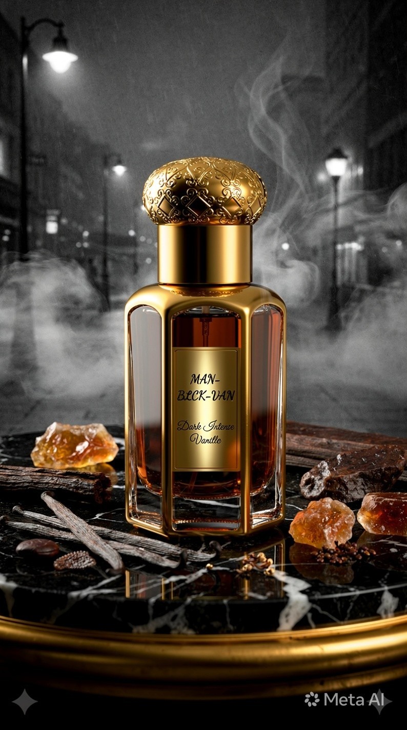 Vanille Noir Attar Perfume Oil 100ml Alcohol Free Halal Black Vanilla Fragrance