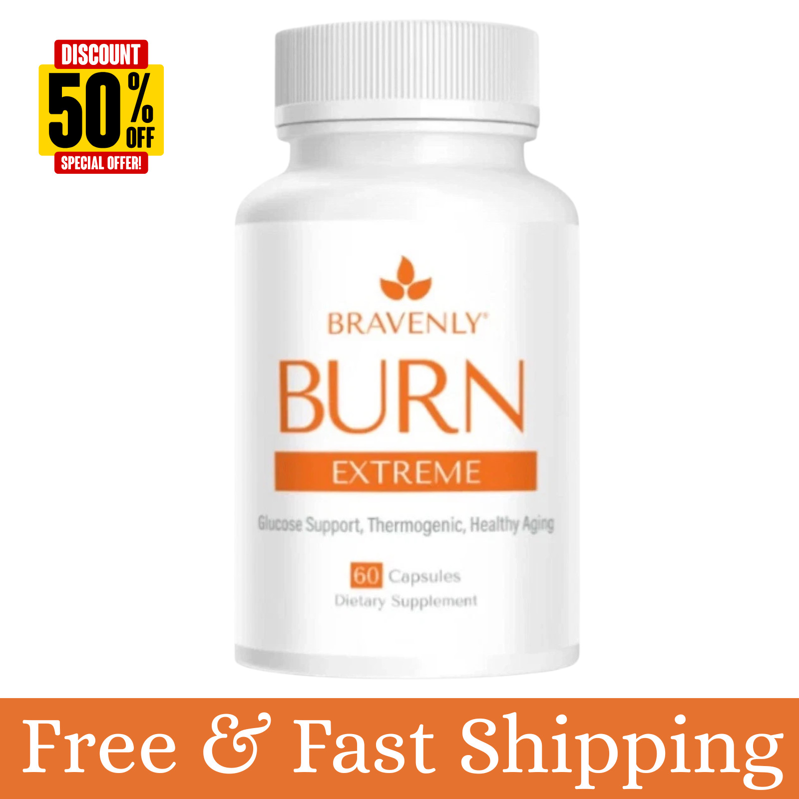 Bravenly Burn Extreme 60 capsules – EXP: 03/2027