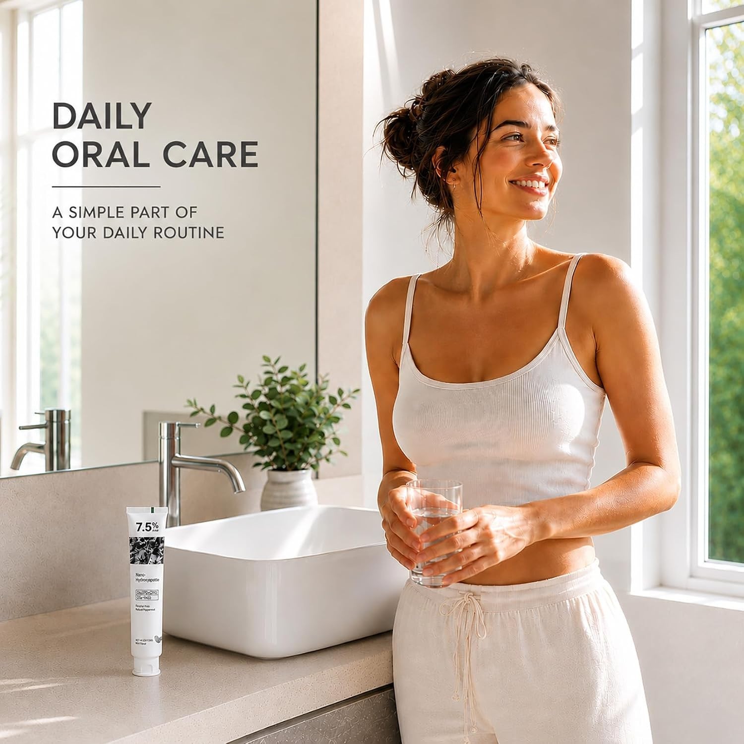 7.5% Hydroxyapatite Gel Toothpaste – Gentle Fresh Mint for Maximum Protection